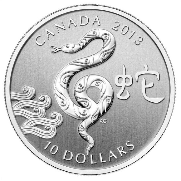 2013 - Canada - $10 - Year of the Snake