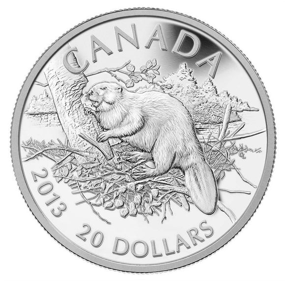 2013 - Canada - $20 - The Beaver - Toned <br> (no sleeve)