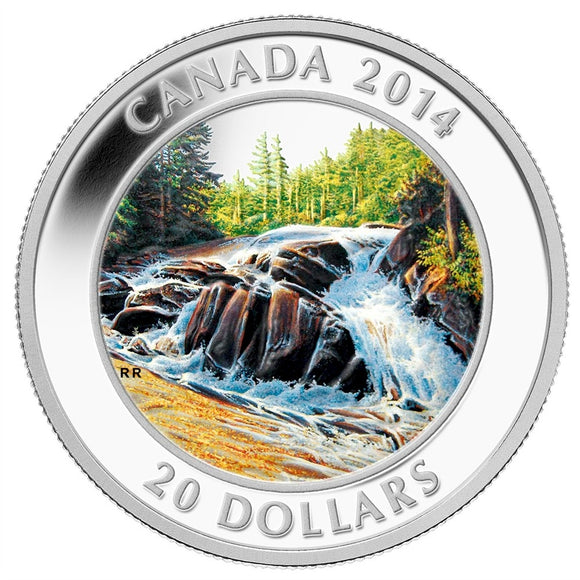 2014 - Canada - $20 - River Rapids <br> (no sleeve)
