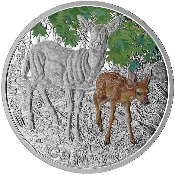 2015 - Canada - $20 - Baby Animals Series, White-Tailed Deer <br> (no sleeve)