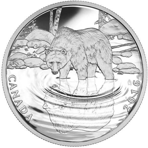 2016 - Canada - $10 - Reflections of Wildlife: Grizzly Bear <br> (no box)
