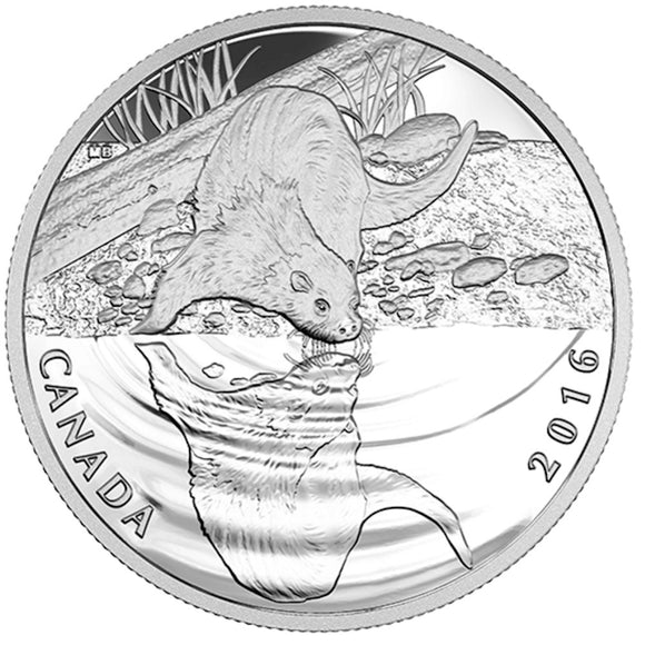 2016 - Canada - $10 - Reflections of Wildlife: Otter <br> (no box)