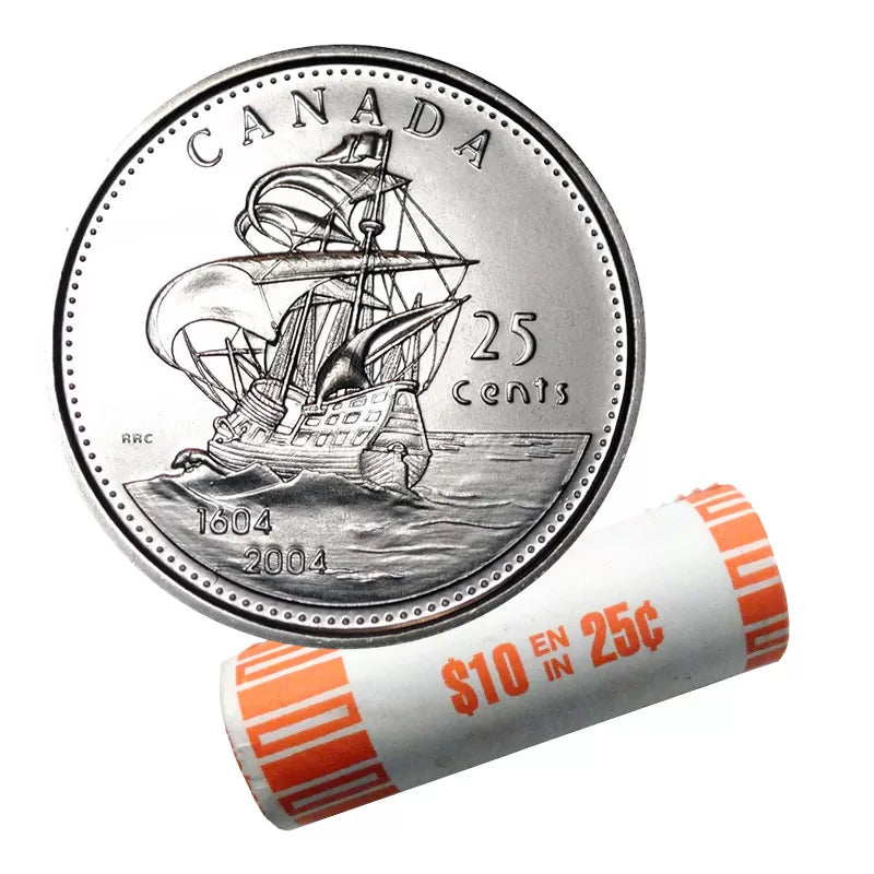 2004 - 25c - P - St Croix/First French Settlement Mint Roll (40