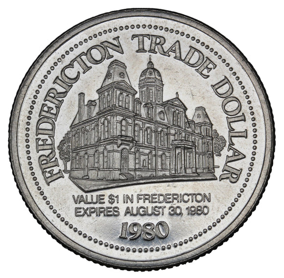 1980 - Fredericton - $1 Municipal Trade Token - UNC