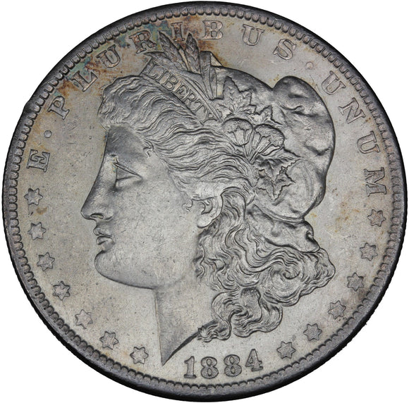 1884 O - USA - $1 - AU55