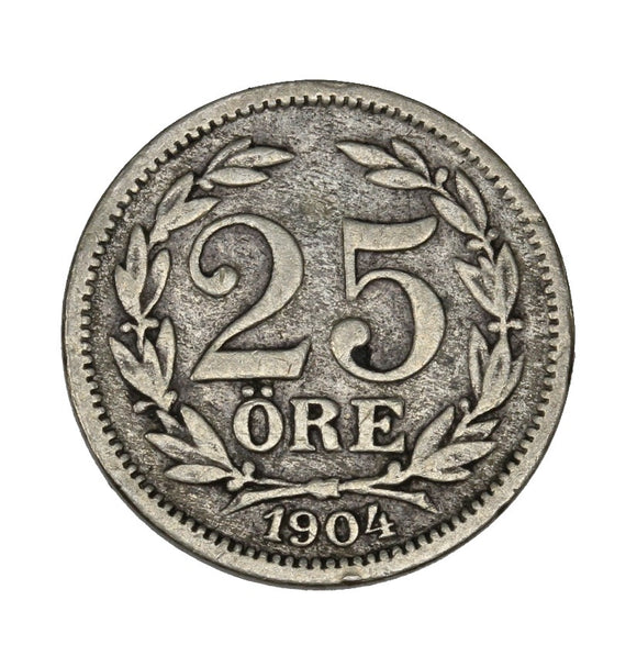 1904 EB - Sweden - 25 Ore - F12