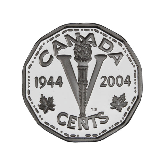 2004 (1944-) - Canada - 5c - 60th Anniv. D-Day <br> (no sleeve, box and COA)
