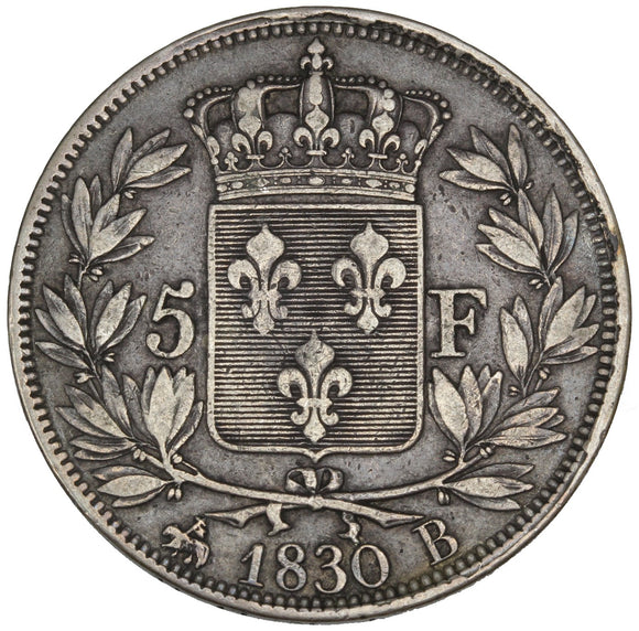 1830 B - France - 5 Francs - VF20