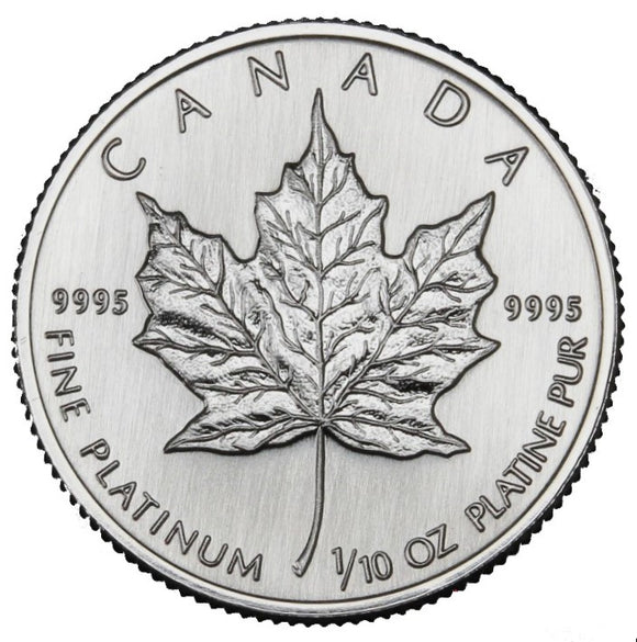 1/10 oz - Random Year Maple Leaf Platinum