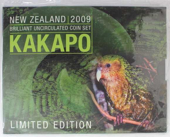 2009 - New Zealand - Kakapo - Limited Edition BU Coin Set