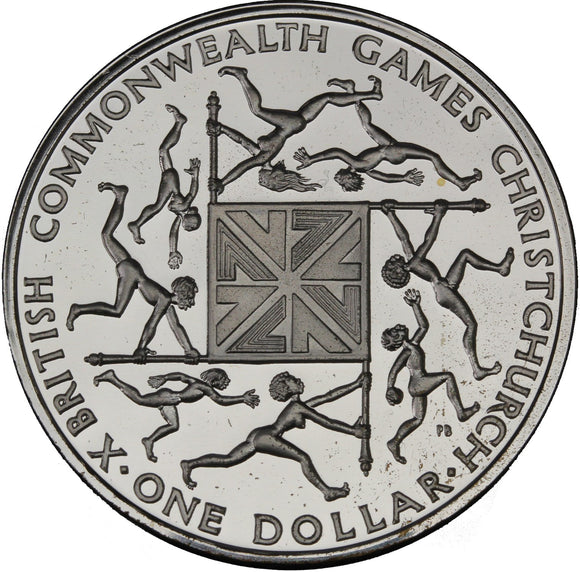 1974 - New Zealand - $1 - X British Commonwealth Games Christchurch - Ag925