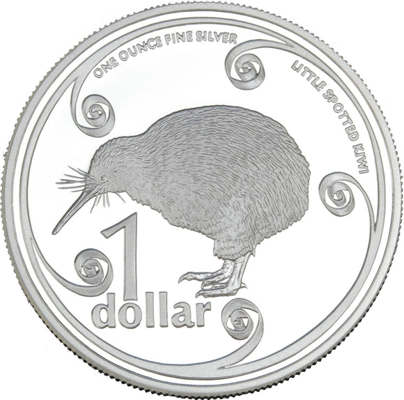 2004 - New Zealand - $1 - Little Spotted Kiwi - Ag999
