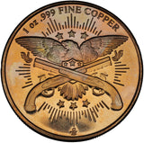 1970 - 1 oz - Copper Round - Half Penny