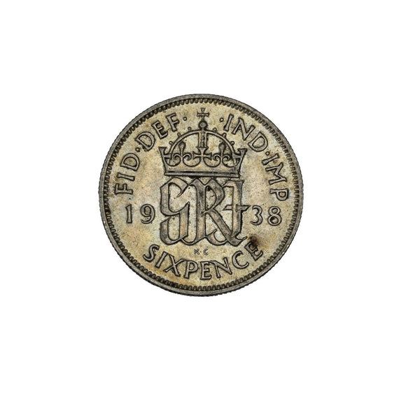 1938 - Great Britain - 6 Pence - AU50
