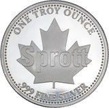 1 oz - Sprott - Fine Silver