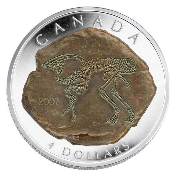 2007 - Canada - $4 - Parasaurolophus