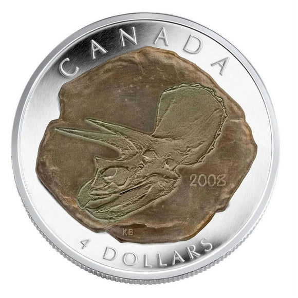 2008 - Canada - $4 - Triceratops