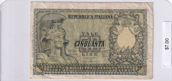 1951 - Italy - 50 Lire - 3616 086109
