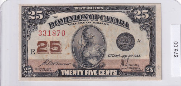 1923 - Canada - 25 Cents - McCavour / Saunders - 331870