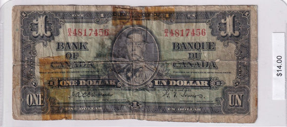 1937 - Canada - 1 Dollar - Osbourne / Towers - B/A 4817456