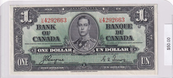 1937 - Canada - 1 Dollar - Coyne / Towers - U/N 4292663