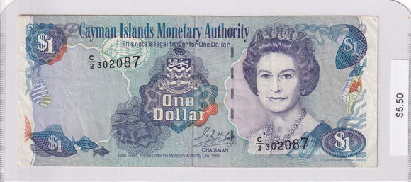 1996 - Cayman Islands - 1 Dollar - C/2 302087