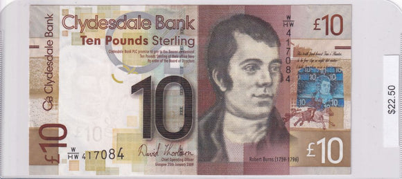 2009 - Scotland - 10 Pounds - W/HW 417084