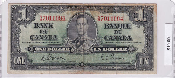 1937 - Canada - 1 Dollar - Gordon / Towers - N/M 7011094