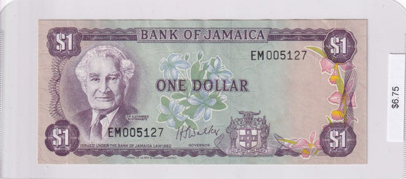 1960 - Jamaica - 1 Dollar - EM 005127