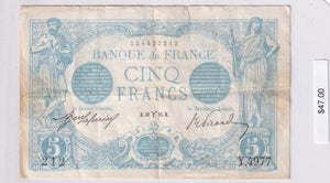1912 - France - 5 Francs - 124422212
