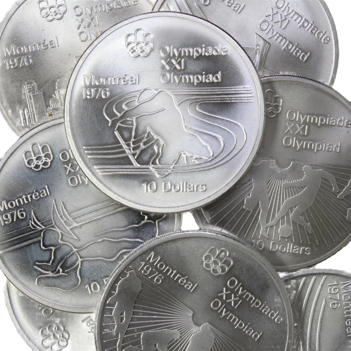 92.5% - Canadian SilverMontreal Olympic10 Dollars - 1973-1976 – MK