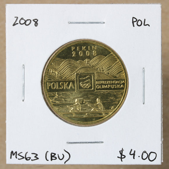 2008 - Poland - 2 Zlote - Pekin 2008 - MS63