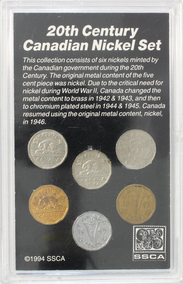 Canada - 20th Century Canadian Nickel Set – MK Coins