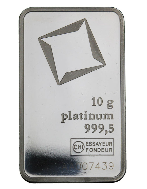 10 gram - Valcambi Suisse - Fine Platinum