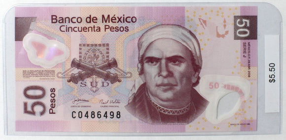 2008 - Mexico - 50 Pesos - C 0486498