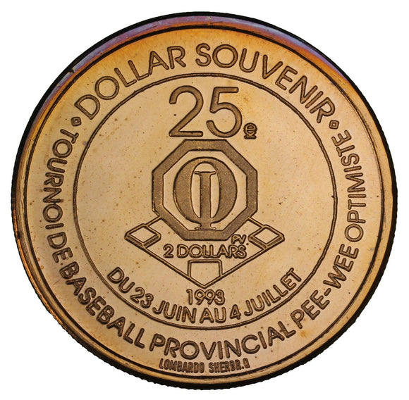1993 - Notre Dame Du Mont Carmel - $2 Municipal Trade Token - UNC