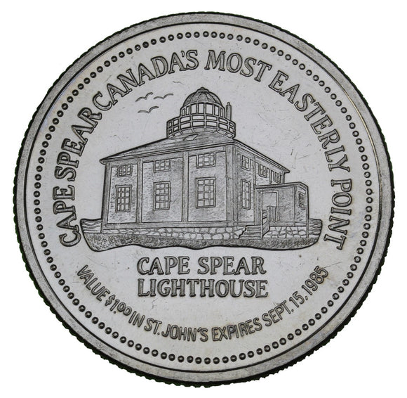 1985 - St. John's - $1 Municipal Trade Token - UNC