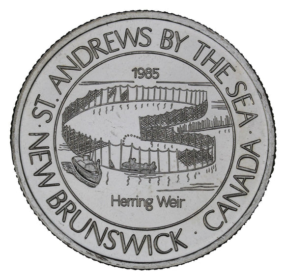 1985 - St. Andrews-By-The-Sea - $2 Municipal Trade Token - UNC