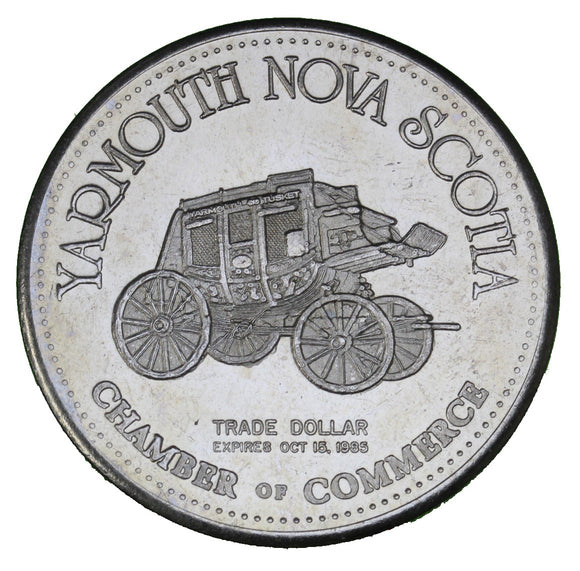 1985 - Yarmouth - $1 Municipal Trade Token - UNC