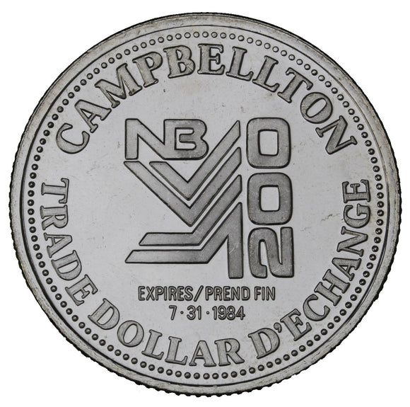 1984 - Campbellton - $1 Municipal Trade Token - UNC