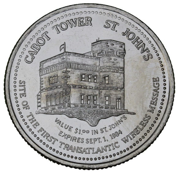 1984 - St. John's - $1 Municipal Trade Token - UNC