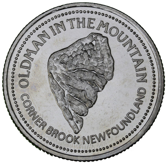 1984 - Corner Brook - $1 Municipal Trade Token - UNC