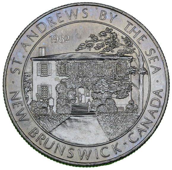 1982 - St. Andrews-by-the-Sea - $1 Municipal Trade Token - UNC