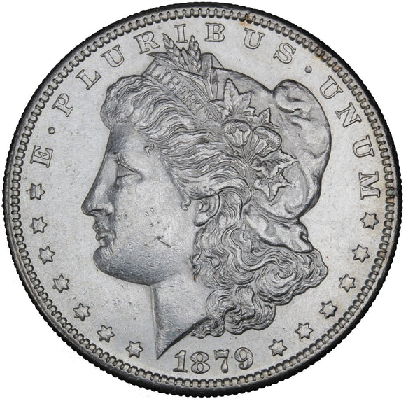 1879 S - USA - $1 - 3rd Reverse - AU58