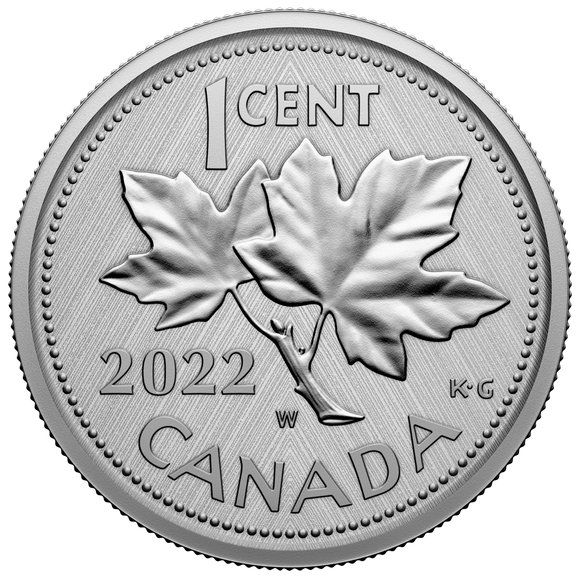 2022 - Canada - 1c - W - 10th Anniv. of the Farewell to the Penny: W Mint Mark