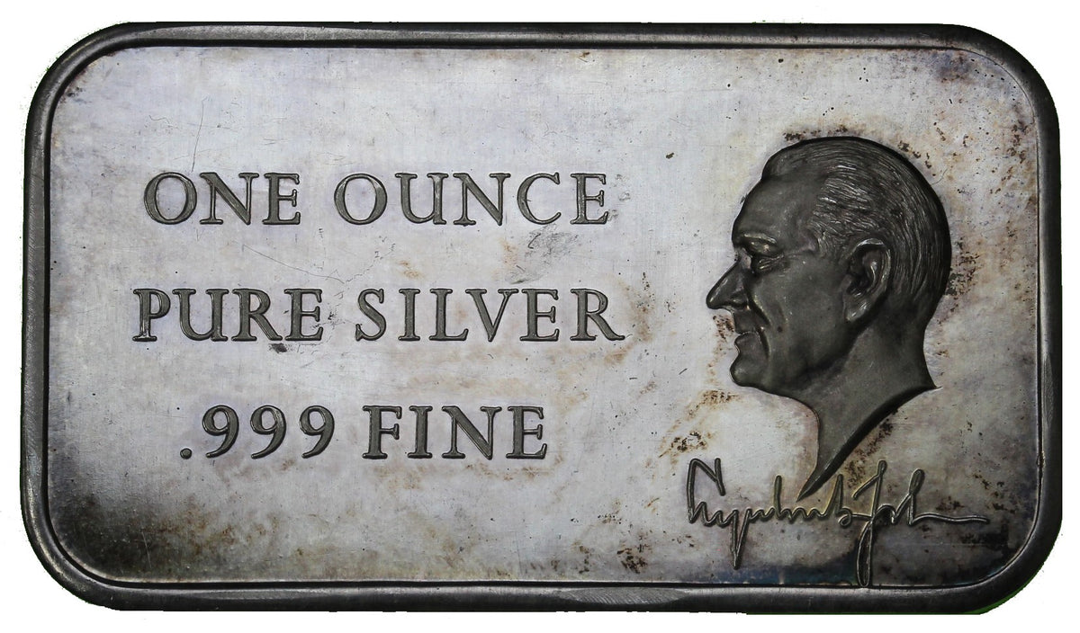 1 oz - Madison Mint - Lyndon B. Johnson - Fine Silver Bar – MK Coins