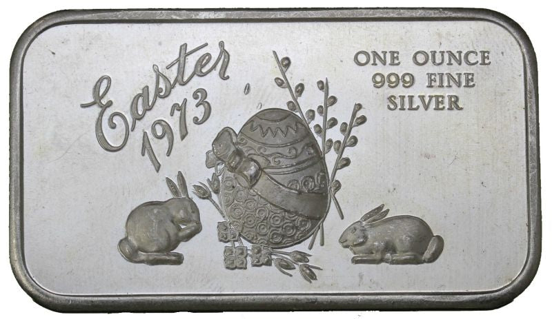1 oz - Easter 1973 - Fine Silver Bar – MK Coins
