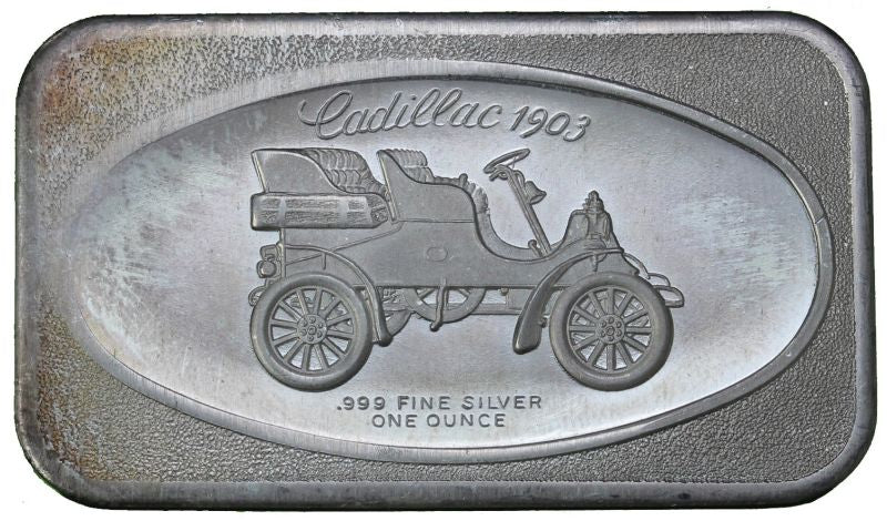 1 oz - Cadillac 1903 - Fine Silver Bar – MK Coins