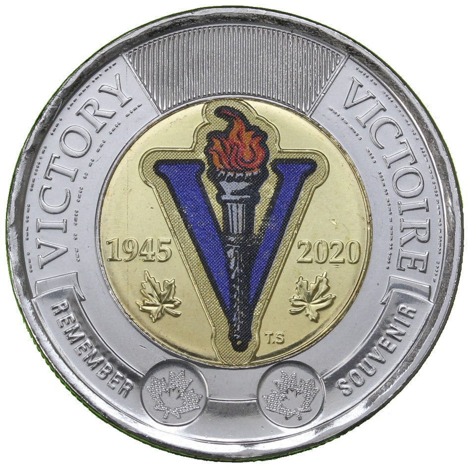 2020 - Canada - $2 - 75th Anniversary of The End of WWII (coloured