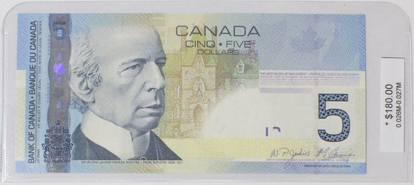 2006 - Canada - 5 Dollars - Jenkins / Carney - 0.026M-0.027M - APN0026916